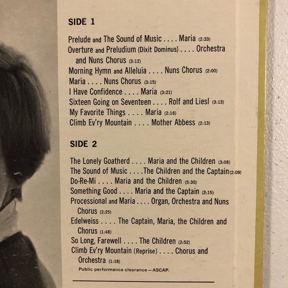 12” LP Vinyl Record  THE SOUND OF MUSIC - Picture 3 of 12